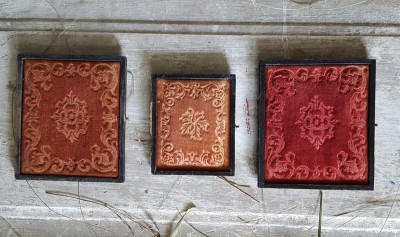 Lot of 3 Daguerreotype Case Covers