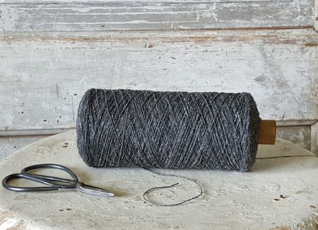 Large Spool of Gray Wool Thread