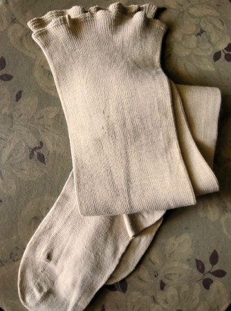 SOLD - Pair of Old Stockings